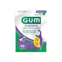 GUM HILO DENTAL CON MANGO FLOSSERS ULTRADESLIZANTES x 40 unidades