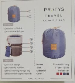 BOLSA PORTA COSMETICOS PRATYS NEGRO