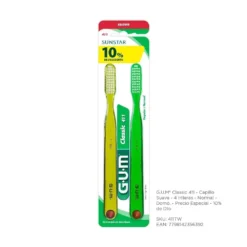 GUM 411 CEPILLO DE DIENTES CLASSIC TWIN PACK
