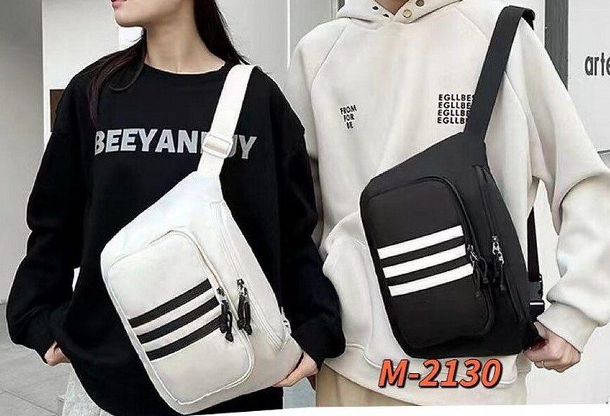 MORRAL TIPO RIÑONERA BLANCA