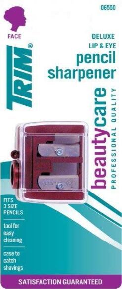 TRIM SACAPUNTAS DOBLE P/DELINEADOR DE MAQUILLAJE X1