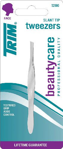 TRIM PINZA DEPILATORIA NIQUELADA OBLICUA X 1