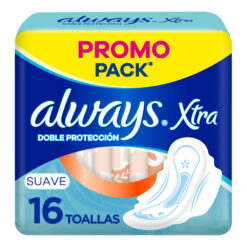 ALWAYS XTRA DOBLE PROTECCION SUAVE X 16 TOALLITAS HIG