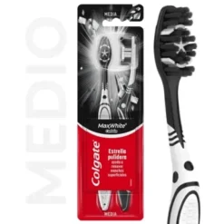 COLGATE CEPILLO DENTAL MAX WHITE CARBON x 2 Unidades