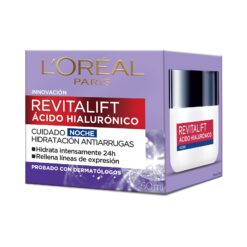 LOREAL PARÍS CREMA DE NOCHE CON ÁCIDO HIALURÓNICO x 50ml