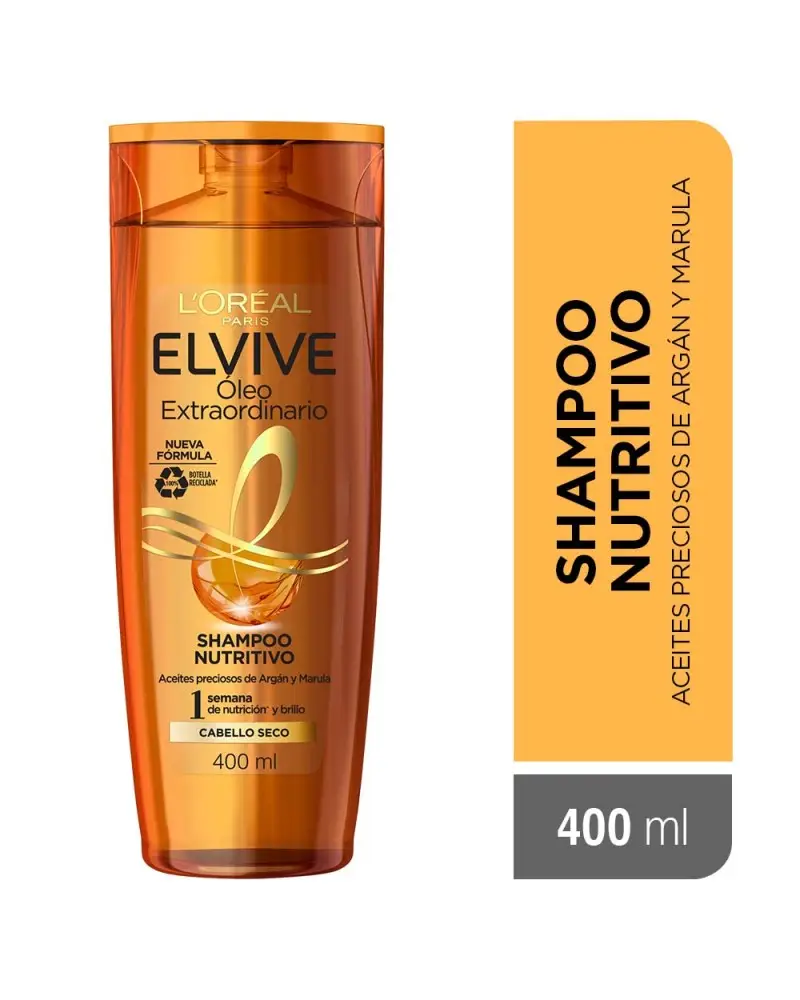 ELVIVE SHAMPOO OLEO EXTRAORDINARIO Cabello Seco x 400ml