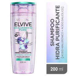 ELVIVE SHAMPOO HIALURÓNICO PURE Raíz Grasa, Puntas Deshidratadas x 200ml