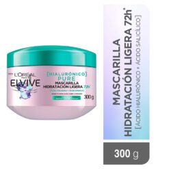 ELVIVE MASCARILLA HIALURÓNICO PURE Raíz Grasa, Puntas Deshidratadas x 300ml