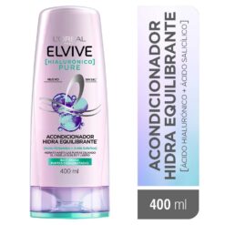 ELVIVE ACONDICIONADOR HIALURÓNICO PURE Raíz Grasa, Puntas Deshidratadas x 400ml