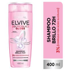 ELVIVE SHAMPOO GLYCOLIC GLOSS Cabello Opaco, Poroso x 400ml