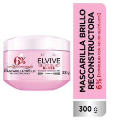 ELVIVE MASCARILLA GLYCOLIC GLOSS Cabello Opaco, Poroso x 300ml