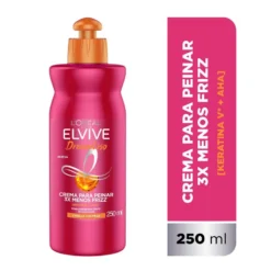 ELVIVE CREMA PARA PEINAR DREAM LISO Cabello con Frizz x 250ml