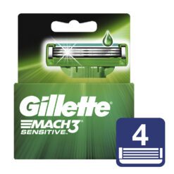 GILLETTE MACH3 SENSITIVE CARTUCHOS X 4 HOJAS DE AFEITAR