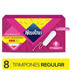 NOSOTRAS TAMPONES REGULAR MEDIO X 8 UNIDADES