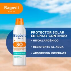 Alternative view of BAGOVIT SOLAR EMULSION SPRAY CONTINUO FPS30 x 170ml