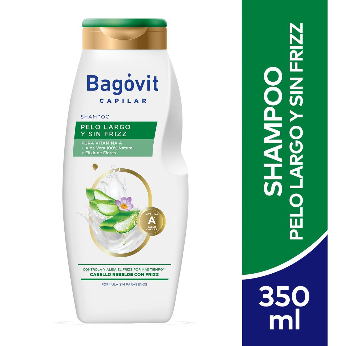 BAGOVIT CAPILAR SHAMPOO PELO LARGO Y SIN FRIZZ x 350ml