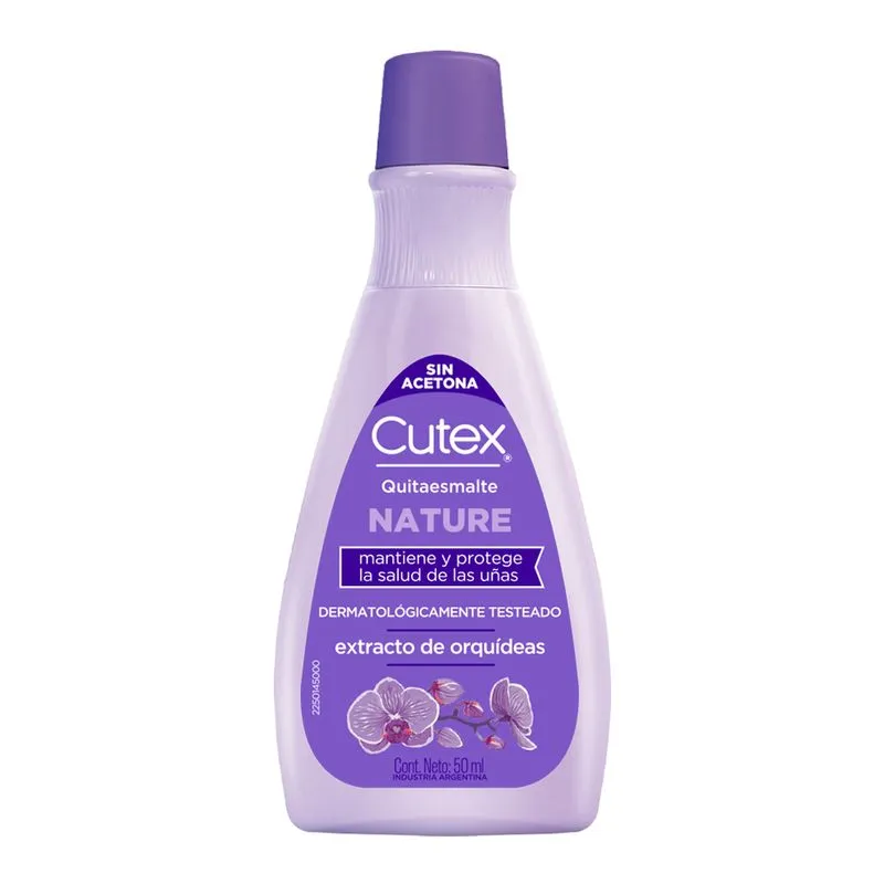 CUTEX QUITAESMALTE NATURE EXTRACTO DE ORQUIDEAS x 50ml