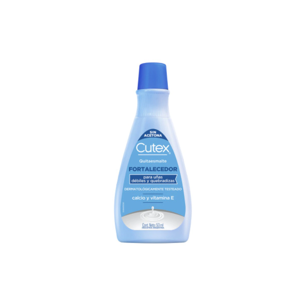CUTEX QUITAESMALTE FORTALECEDOR CALCIO Y VITAMINA E x 50ml