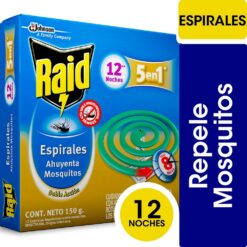 RAID 5EN1 150GR X 12 ESPIRALES