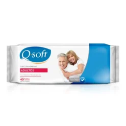 Q-SOFT TOALLAS HÚMEDAS PREMIUM PARA ADULTOS X 40 UNIDADES