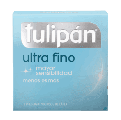 TULIPAN ULTRA FINO X 3 Preservativos