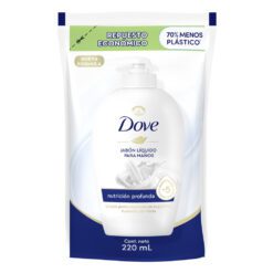 DOVE ORIGINAL JABON LIQUIDO NUTRICION PROFUNDA REPUESTO x 220ml