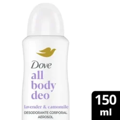 DOVE ALL BODY DEO DESODORANTE CORPORAL EN AEROSOL LAVANDA Y MANZANILLA x 150ml