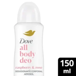 DOVE ALL BODY DEO DESODORANTE CORPORAL EN AEROSOL FRAMBUESA Y ROSAS x 150ml