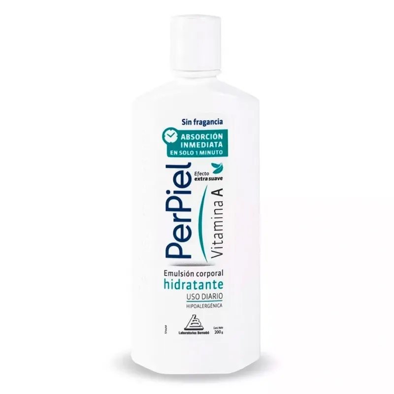 PERPIEL ABSORCIÓN INMEDIATA VITAMINA A SIN FRAGANCIA 200 ML
