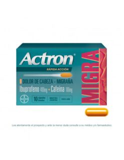 ACTRON MIGRA RAPIDA ACCION x 10 CAPSULAS BLANDAS
