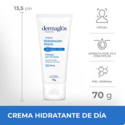 DERMAGLOS FACIAL CREMA HIDRATACION DIARIA PIEL NORMAL A SECA x 70gr