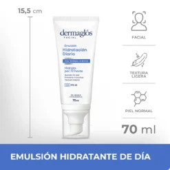 DERMAGLOS EMULSION FACIAL HIDRATACION DIARIA PIEL NORMAL A MIXTA x 70ml