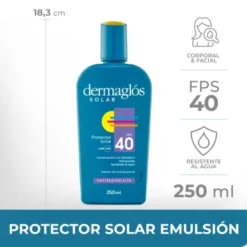 DERMAGLOS PROTECTOR SOLAR EMULSION FPS 40 x 250ml