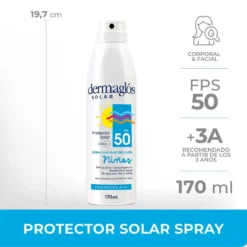 DERMAGLOS PROTECTOR SOLAR NIÑOS SPRAY CONTINUO FPS 50 x 170ml