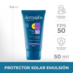 DERMAGLOS PROTECTOR SOLAR EMULSION FPS50 x 50ml