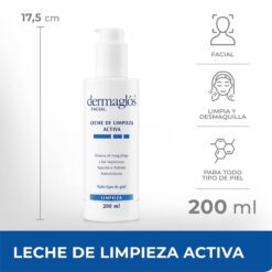 DERMAGLOS FACIAL LECHE DE LIMPIEZA ACTIVA TODO TIPO DE PIEL x 200ml