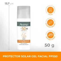 AVENO PROTECTOR SOLAR FACIAL FPS50 x 50gr