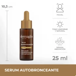 DERMAGLOS SERUM FACIAL AUTOBRONCEANTE x 25ml