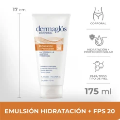 DERMAGLOS EMULSION HIDRATACION + PROTECCION FPS 20 x 175ml
