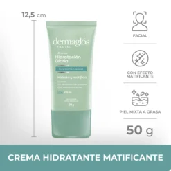 DERMAGLOS FACIAL CREMA HIDRATACION DIARIA FPS30 x 50gr