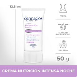 DERMAGLOS CREMA FACIAL HIDRATACION DIARIA x 50gr