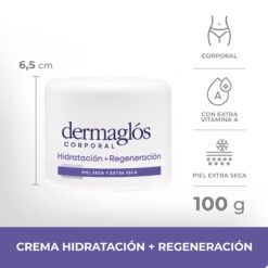 DERMAGLOS CREMA CORPORAL HIDRATACION+REGENERACION x 100gr
