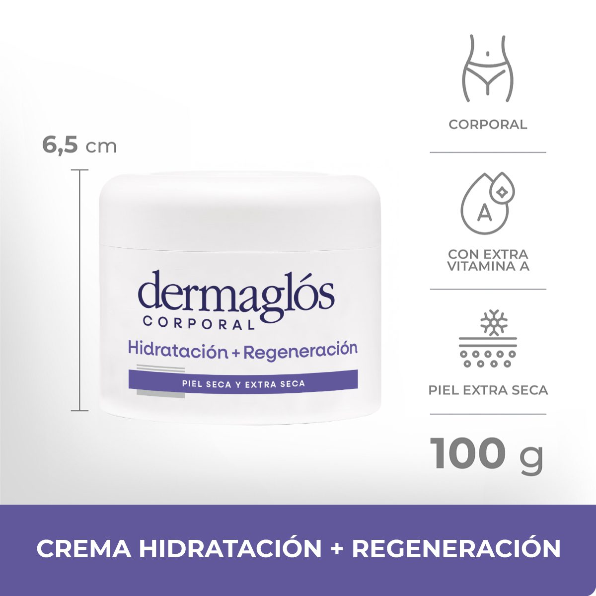 DERMAGLOS CREMA CORPORAL HIDRATACION+REGENERACION x 100gr