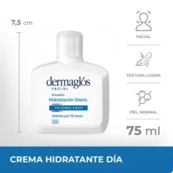 DERMAGLOS FACIAL EMULSION HIDRATACION DIARIA PIEL NORMAL A MIXTA x 75ml