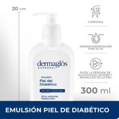 DERMAGLOS EMULSION CORPORAL PIEL DEL DIABETICO x 300ml