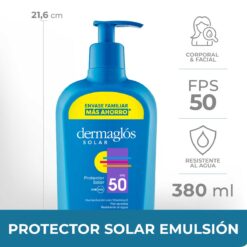 DERMAGLOS PROTECTOR SOLAR FPS50 x 380ml