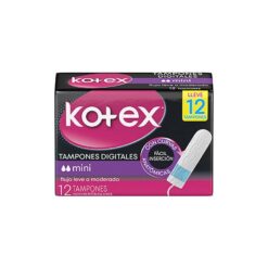 KOTEX TAMPONES DIGITALES MINI +FACIL  X 12 UNIDADES