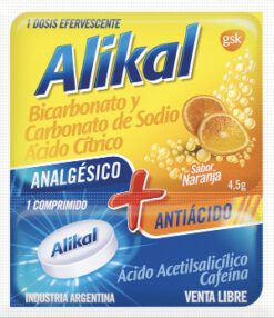 ALIKAL ANALGESICO + ANTIACIDO SABOR NARANJA x 1 Sobre