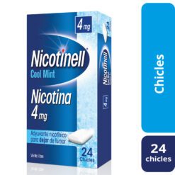 NICOTINELL COOL MINT 4 MG X 24 CHICLES
