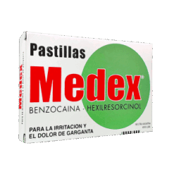 MEDEX pastillas para el dolor de garganta x10 comprimidos